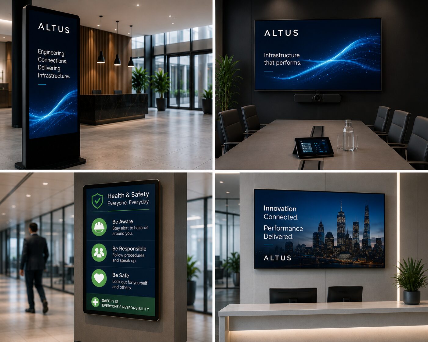 Digital signage infrastructure optimisation across UK and North America